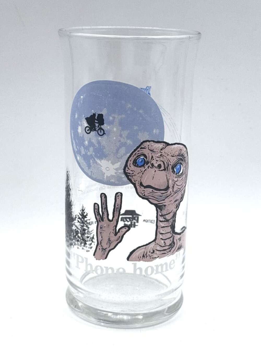 Vintage 1982 E.T. Phone Home Pizza Hut Collector Series Glass Limited Edition 80